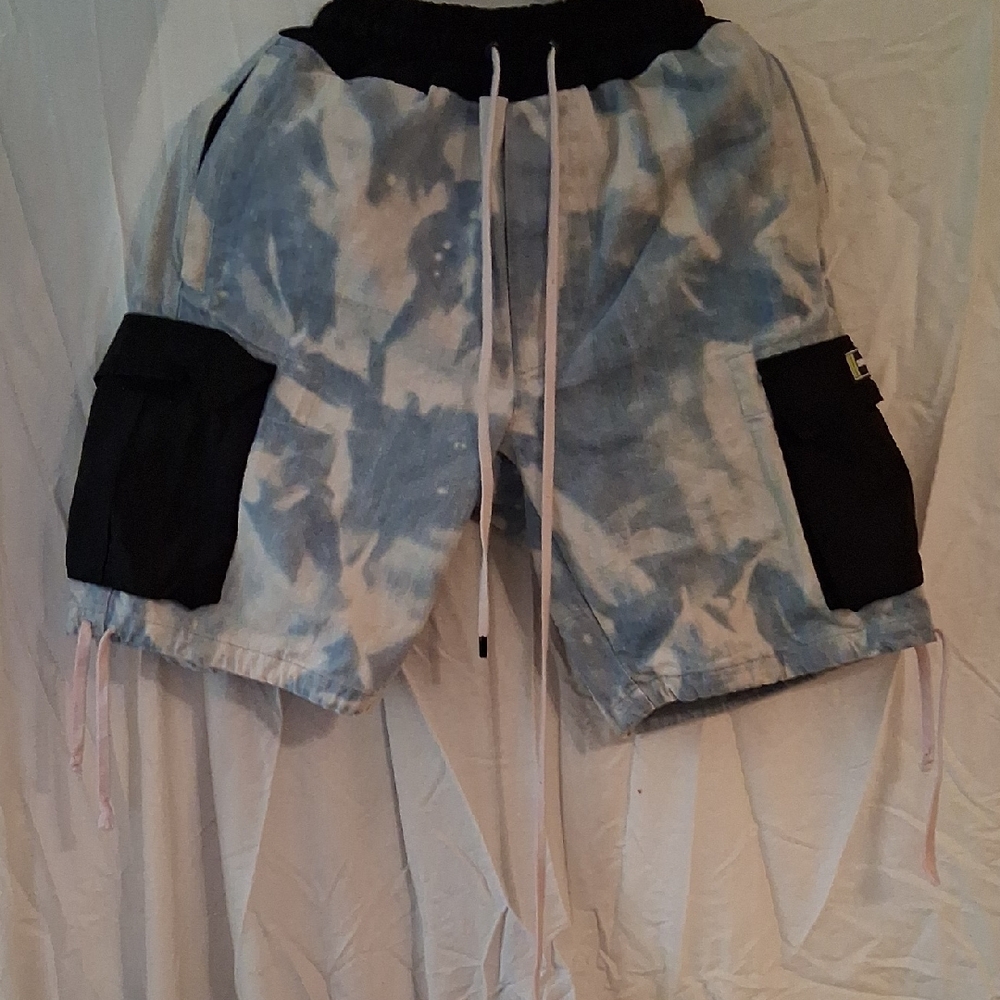 Men's Athletic Shorts in Blue and Black